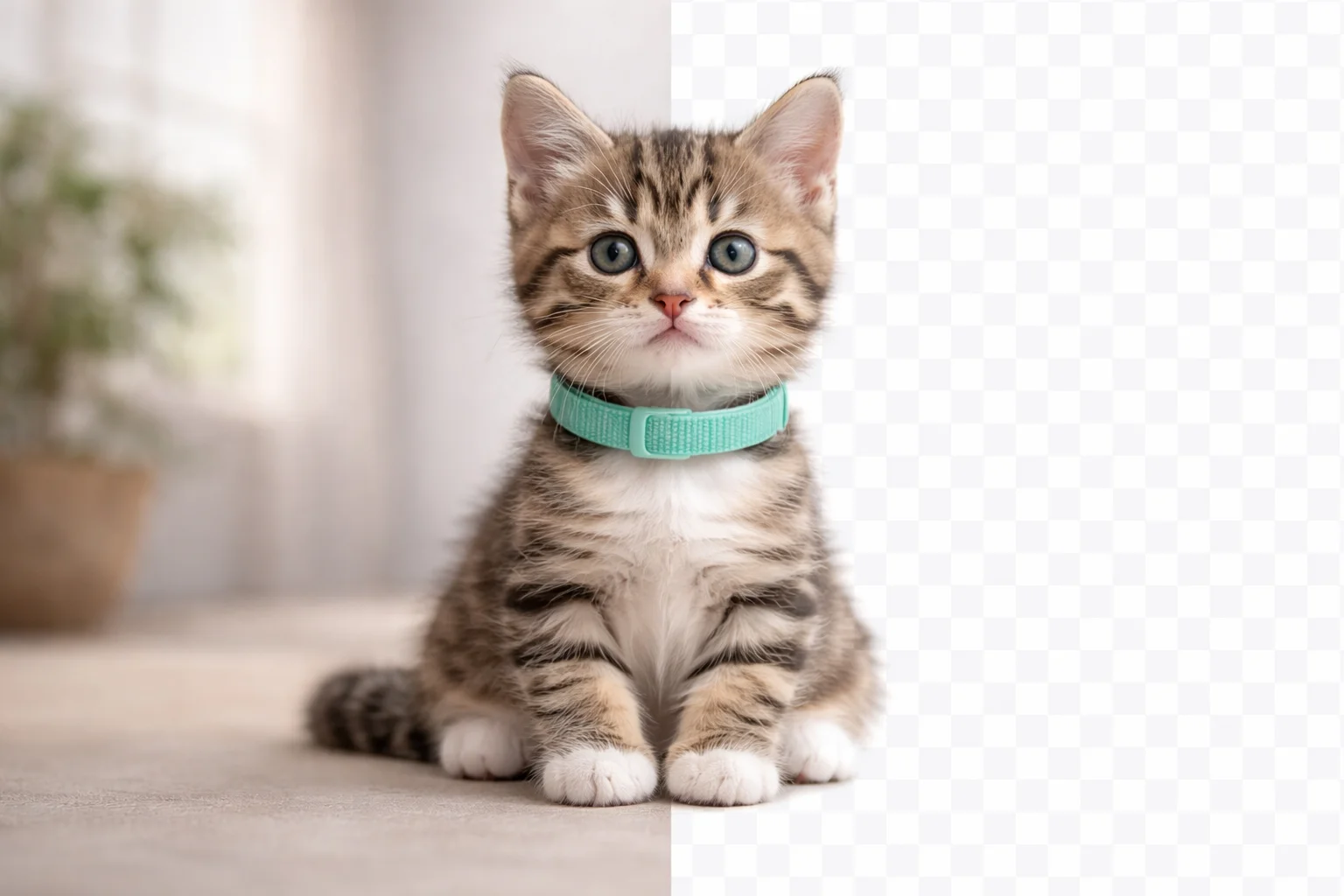 One click to create transparent background from any image